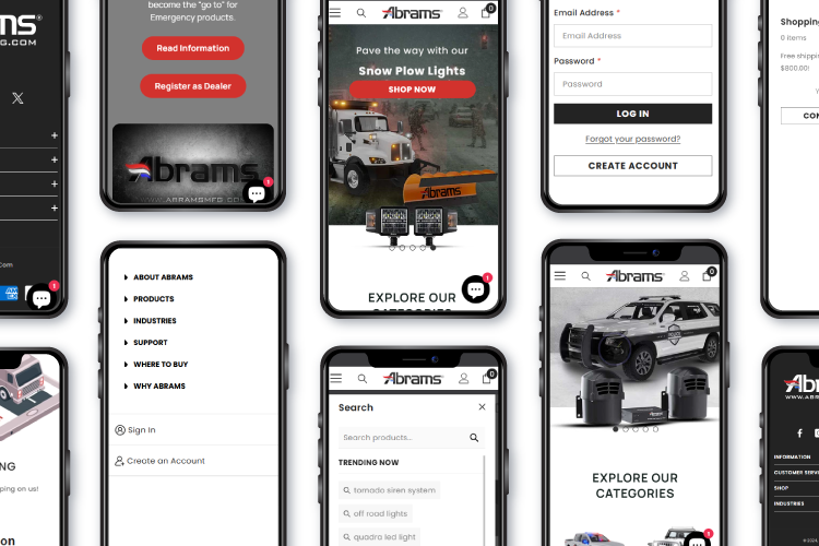 Mobile Versions of Abrams Design